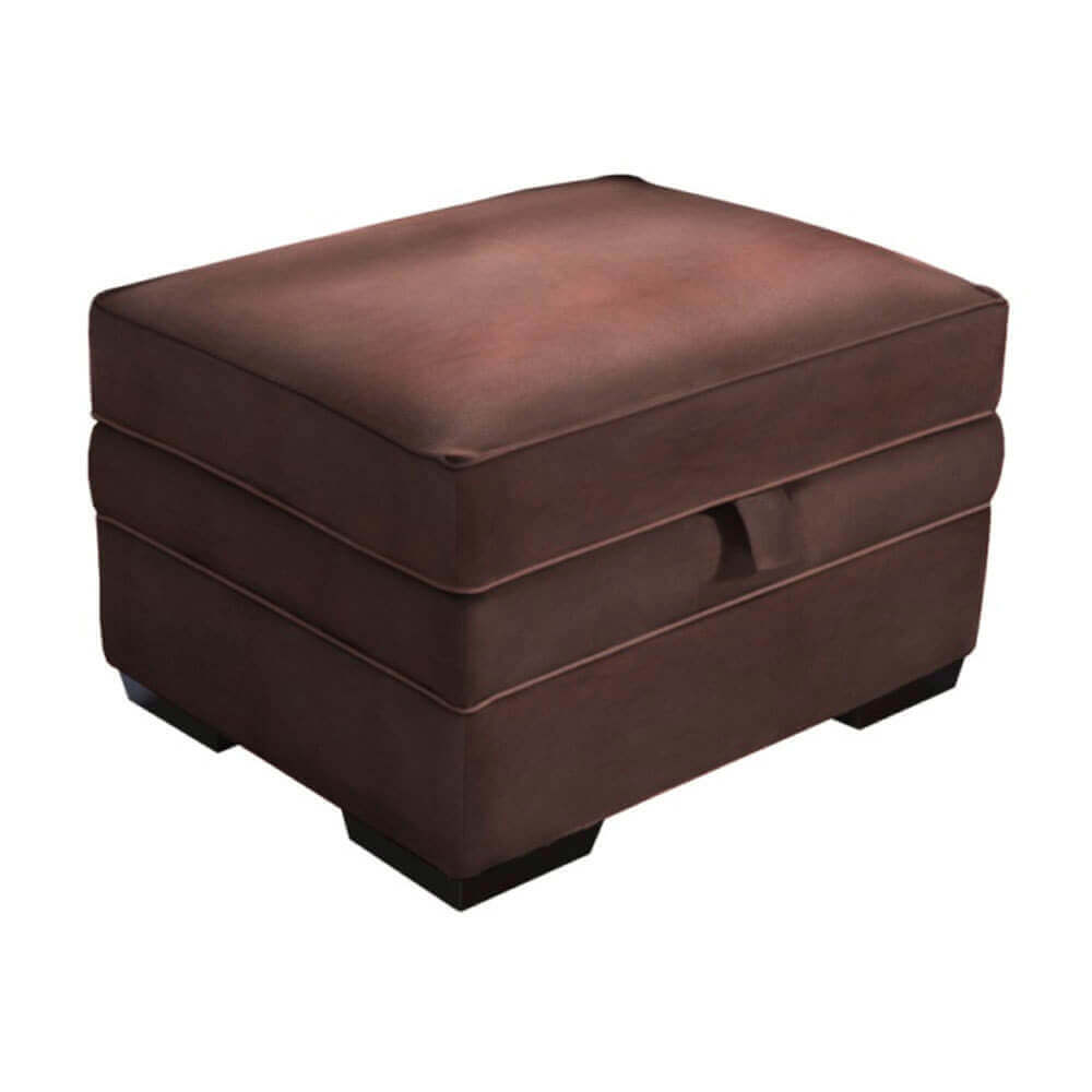Lift Top Footstool Leather